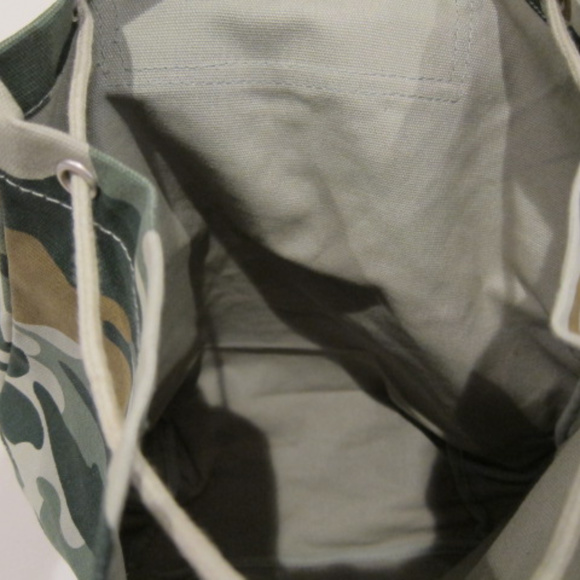 Women Backpack Baggu Camouflage Cotton Canvas Hands-Free Play Work Travel Bag - Picture 4 of 8